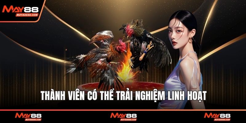 Thành viên có thể trải nghiệm linh hoạt