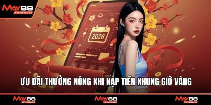 Ưu đãi thưởng nóng khi nạp tiền khung giờ vàng
